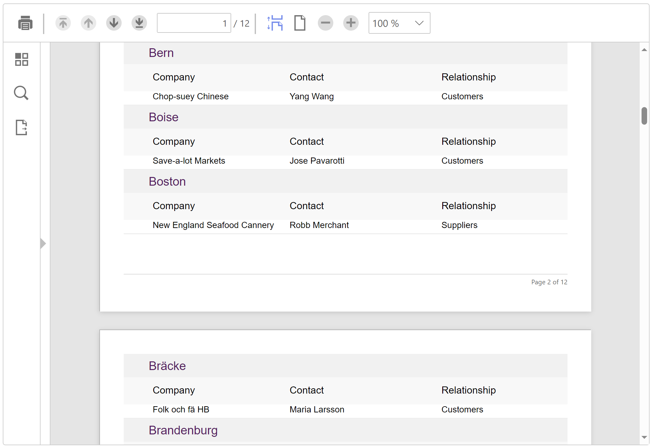 Blazor Server FlexViewer